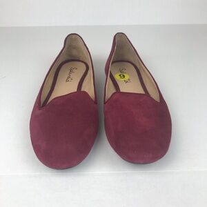Splendid Burgundy Faux Suede Flats Size 9M